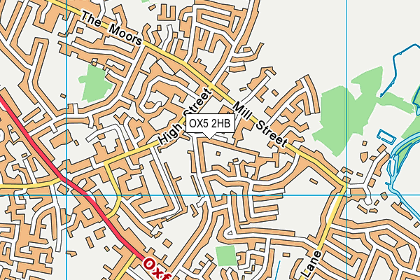 OX5 2HB map - OS VectorMap District (Ordnance Survey)