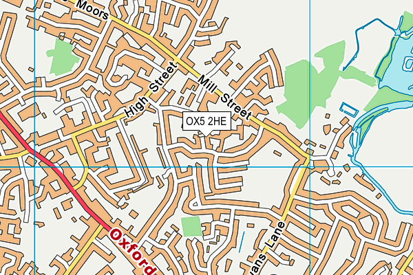 OX5 2HE map - OS VectorMap District (Ordnance Survey)