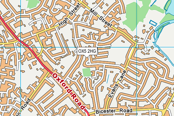 OX5 2HG map - OS VectorMap District (Ordnance Survey)