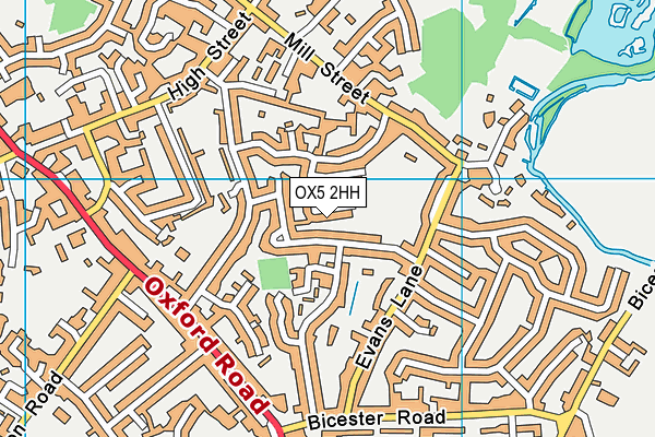 OX5 2HH map - OS VectorMap District (Ordnance Survey)