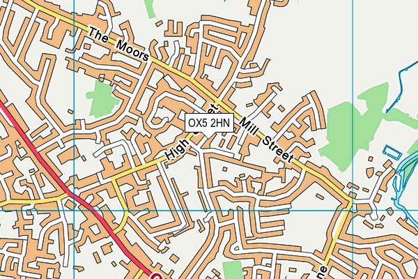 OX5 2HN map - OS VectorMap District (Ordnance Survey)