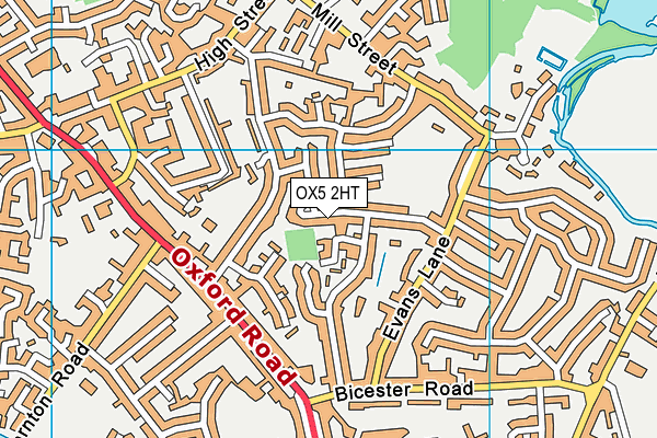 OX5 2HT map - OS VectorMap District (Ordnance Survey)