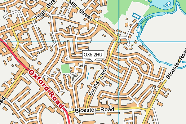 OX5 2HU map - OS VectorMap District (Ordnance Survey)