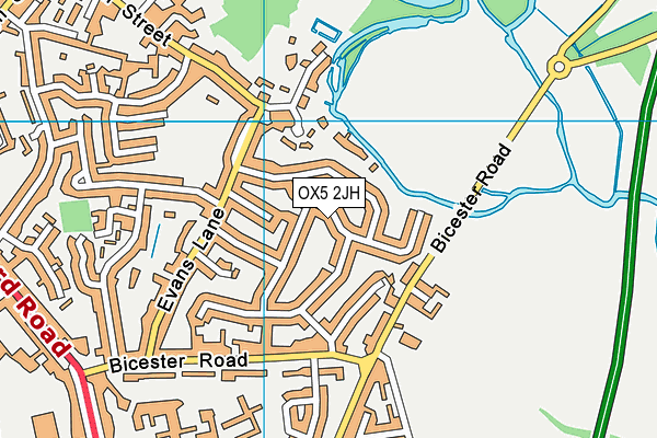 OX5 2JH map - OS VectorMap District (Ordnance Survey)