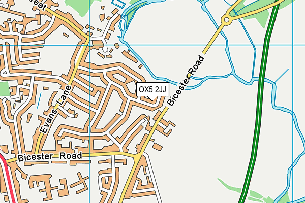 OX5 2JJ map - OS VectorMap District (Ordnance Survey)