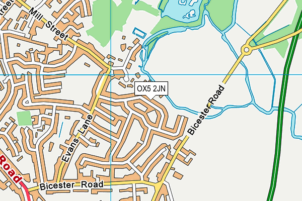 OX5 2JN map - OS VectorMap District (Ordnance Survey)