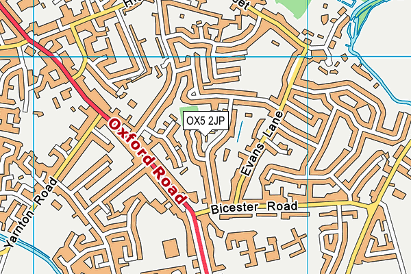 OX5 2JP map - OS VectorMap District (Ordnance Survey)