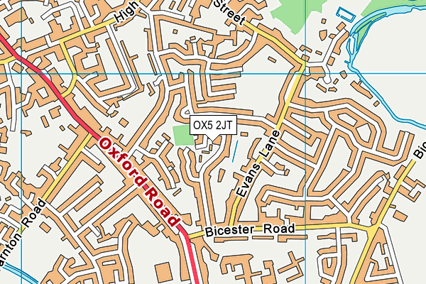 OX5 2JT map - OS VectorMap District (Ordnance Survey)