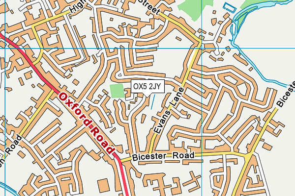 OX5 2JY map - OS VectorMap District (Ordnance Survey)