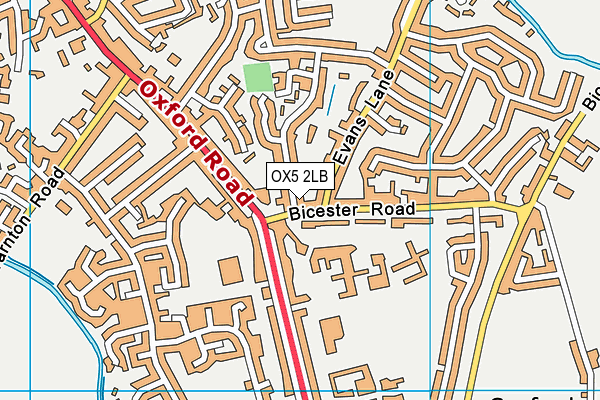 OX5 2LB map - OS VectorMap District (Ordnance Survey)