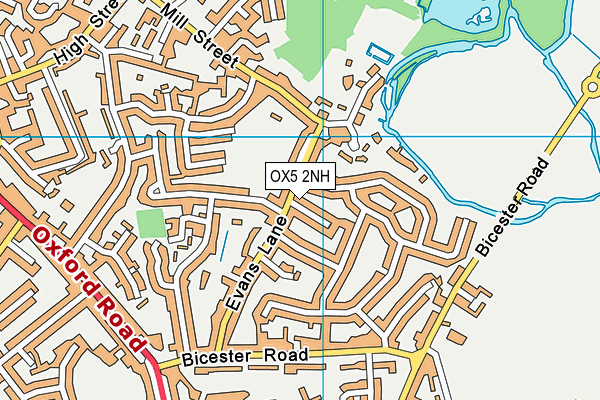 OX5 2NH map - OS VectorMap District (Ordnance Survey)