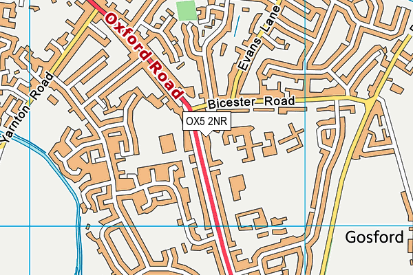 OX5 2NR map - OS VectorMap District (Ordnance Survey)