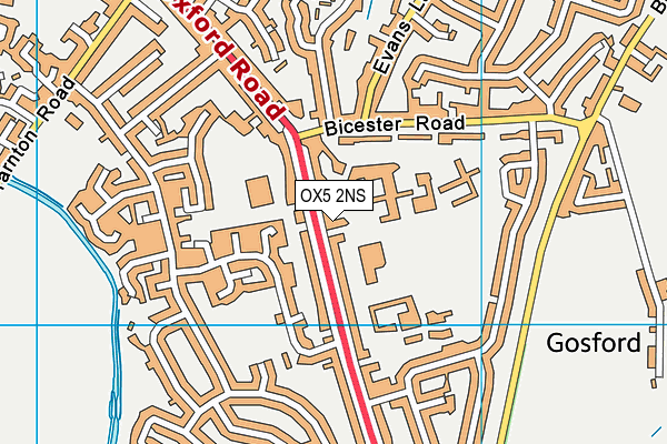 OX5 2NS map - OS VectorMap District (Ordnance Survey)