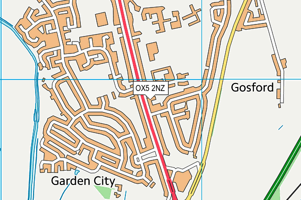 OX5 2NZ map - OS VectorMap District (Ordnance Survey)
