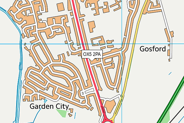 OX5 2PA map - OS VectorMap District (Ordnance Survey)