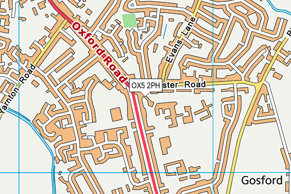 OX5 2PH map - OS VectorMap District (Ordnance Survey)