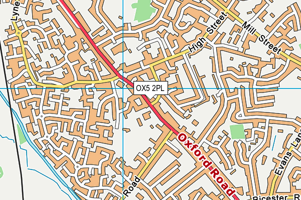 OX5 2PL map - OS VectorMap District (Ordnance Survey)