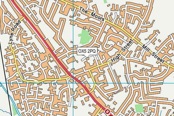 OX5 2PQ map - OS VectorMap District (Ordnance Survey)