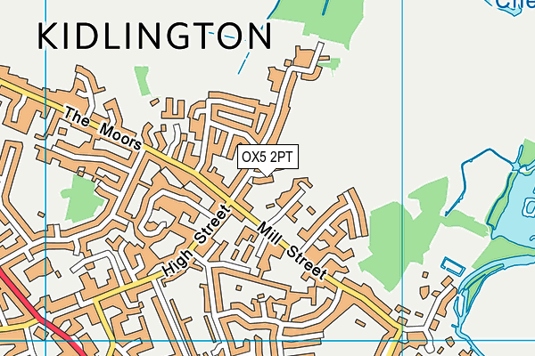 OX5 2PT map - OS VectorMap District (Ordnance Survey)