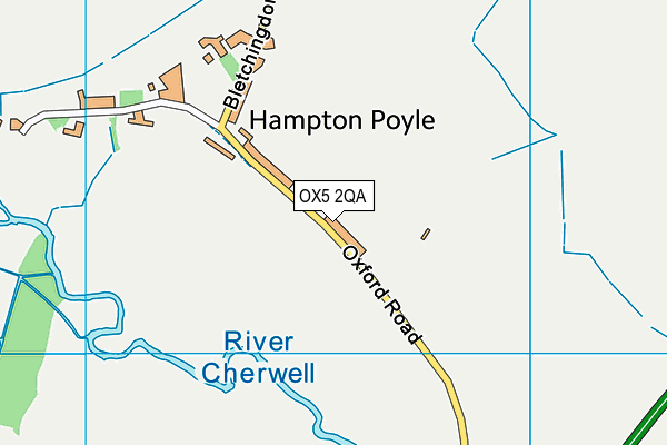 OX5 2QA map - OS VectorMap District (Ordnance Survey)