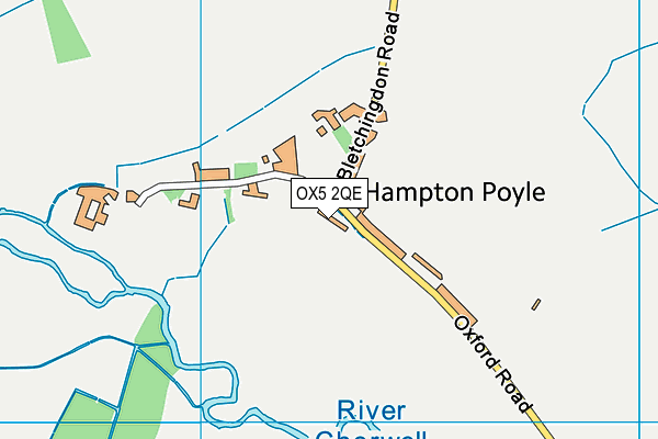 OX5 2QE map - OS VectorMap District (Ordnance Survey)