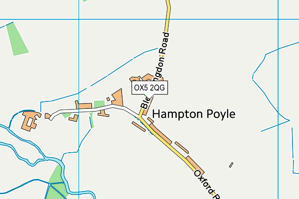 OX5 2QG map - OS VectorMap District (Ordnance Survey)