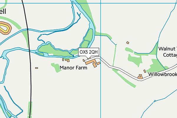 OX5 2QH map - OS VectorMap District (Ordnance Survey)