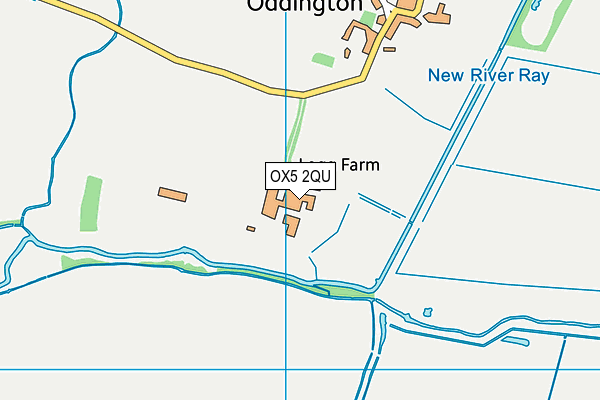 OX5 2QU map - OS VectorMap District (Ordnance Survey)