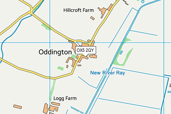 OX5 2QY map - OS VectorMap District (Ordnance Survey)