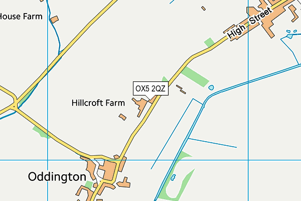 OX5 2QZ map - OS VectorMap District (Ordnance Survey)