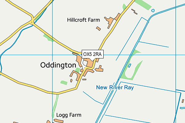 OX5 2RA map - OS VectorMap District (Ordnance Survey)