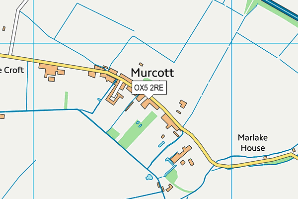 OX5 2RE map - OS VectorMap District (Ordnance Survey)