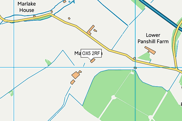 OX5 2RF map - OS VectorMap District (Ordnance Survey)