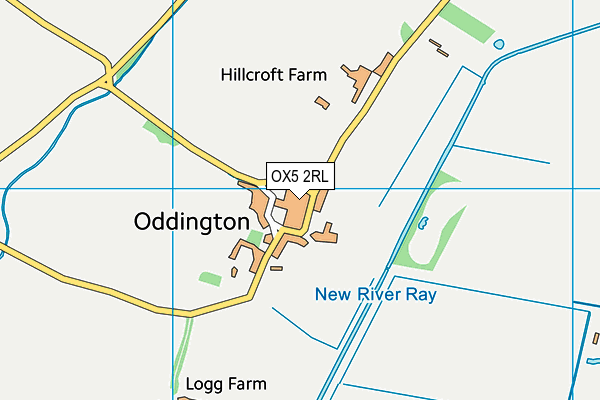 OX5 2RL map - OS VectorMap District (Ordnance Survey)