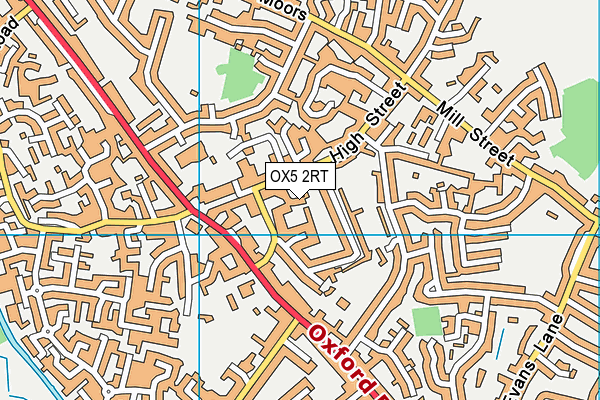 OX5 2RT map - OS VectorMap District (Ordnance Survey)