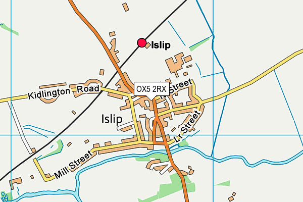 OX5 2RX map - OS VectorMap District (Ordnance Survey)