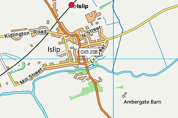 OX5 2SB map - OS VectorMap District (Ordnance Survey)