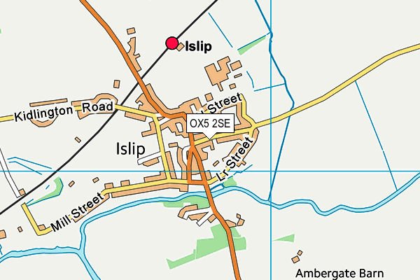 OX5 2SE map - OS VectorMap District (Ordnance Survey)