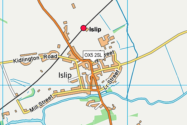 OX5 2SL map - OS VectorMap District (Ordnance Survey)