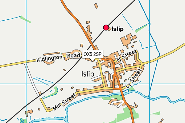 OX5 2SP map - OS VectorMap District (Ordnance Survey)