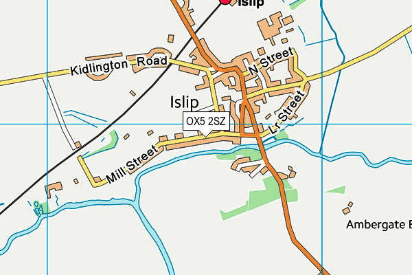 OX5 2SZ map - OS VectorMap District (Ordnance Survey)