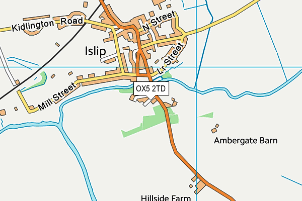 OX5 2TD map - OS VectorMap District (Ordnance Survey)