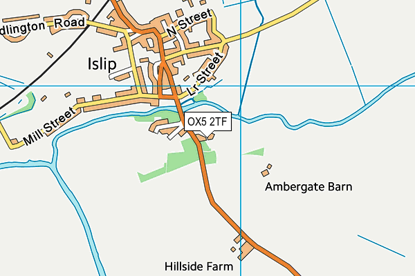 OX5 2TF map - OS VectorMap District (Ordnance Survey)