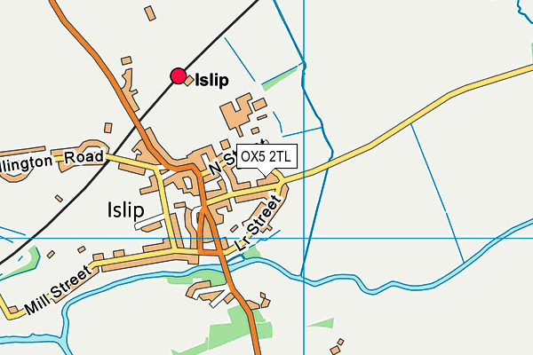 OX5 2TL map - OS VectorMap District (Ordnance Survey)