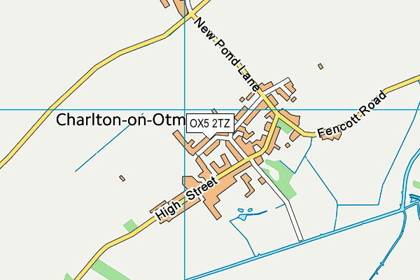 OX5 2TZ map - OS VectorMap District (Ordnance Survey)