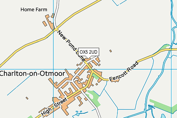 OX5 2UD map - OS VectorMap District (Ordnance Survey)