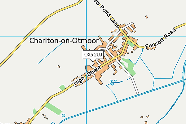 OX5 2UJ map - OS VectorMap District (Ordnance Survey)