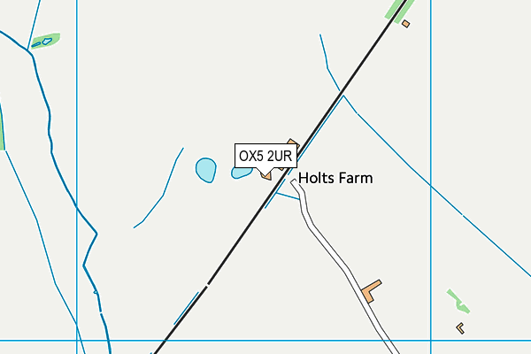 OX5 2UR map - OS VectorMap District (Ordnance Survey)