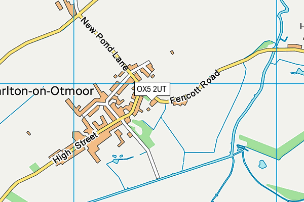 Charlton-on-Otmoor Church of England Primary School map (OX5 2UT) - OS VectorMap District (Ordnance Survey)
