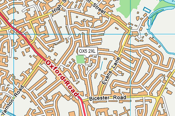 OX5 2XL map - OS VectorMap District (Ordnance Survey)